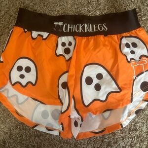 Chicknlegs Women's Halloween Ghost Running Shorts